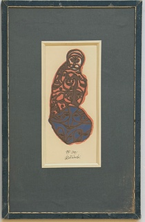 Hořánek Jaroslav (1925 -1995) - PF 1991 (Figurální kompozice s maskami)