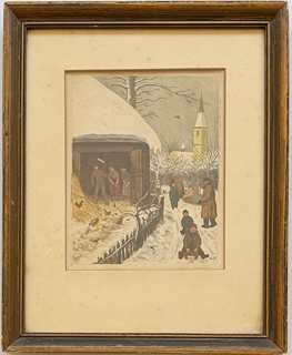 Majer Antonín (1882–1963) - Zima na vsi