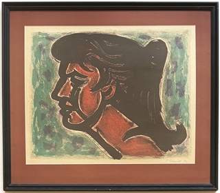 Georges Rouault (1871 - 1958) - Profil ženy (1952)