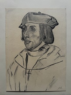 Bílek Alois (1887 -1961) - Portrét sira Thomase Elyota (podle Hanse Holbeina ml.) (1909)
