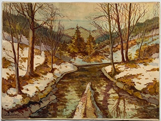Václavík Rudolf (1898) - Tání na potoce