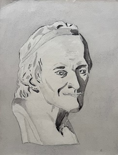 Alois Bílek (1887 - 1961) - Portrétní busta (Voltaire)