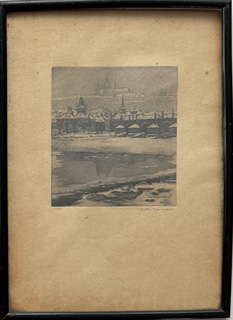 Stretti-Zamponi Jaromír (1882–1959) - Karlův most v zimě