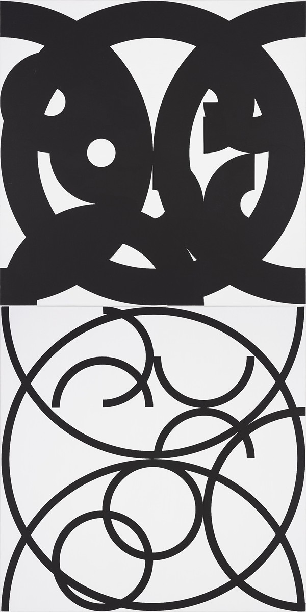 Divided circles, two dimensions - diptych