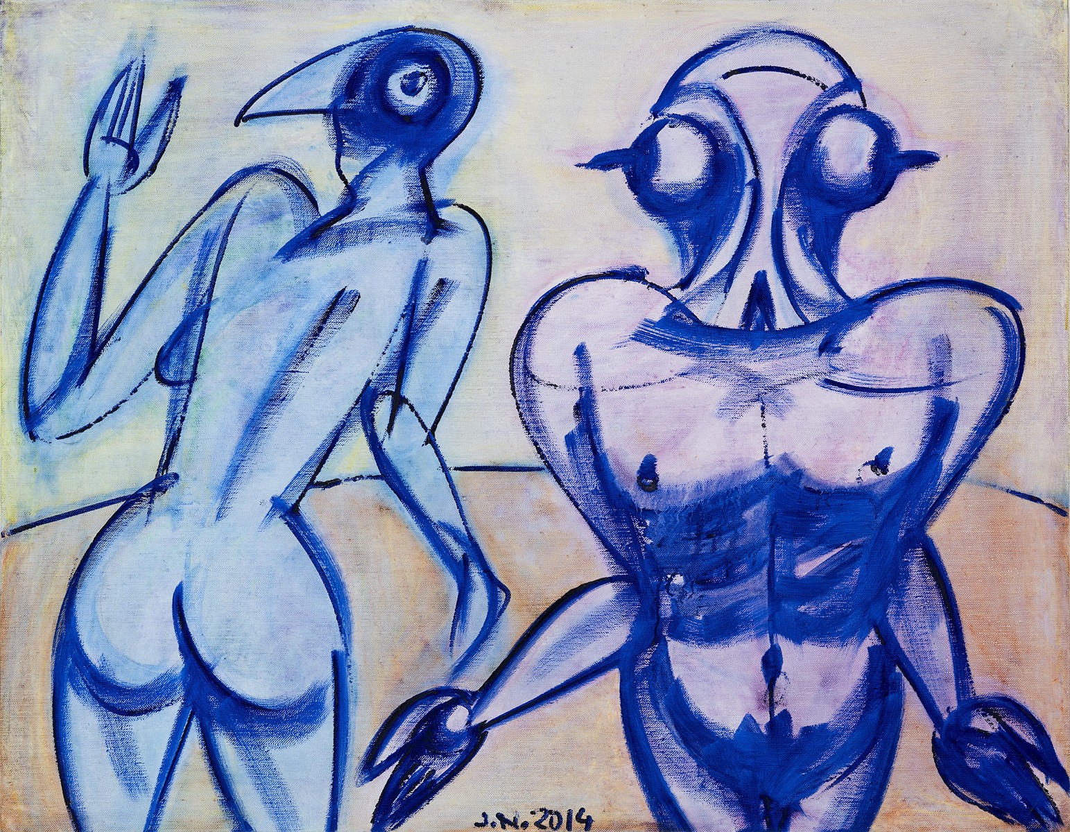 Neon figures