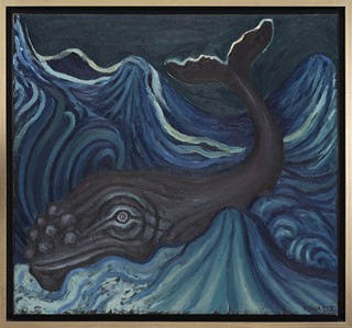 Whale in a storm