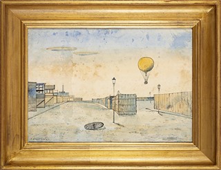 Balloon over the suburbs