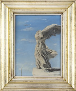 Torso and airplane (Statue of the Victory of Samothrace, "Nike")