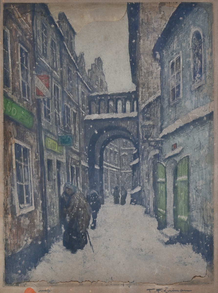 Tavík František Šimon (1877 - 1942) - Zimní ulice