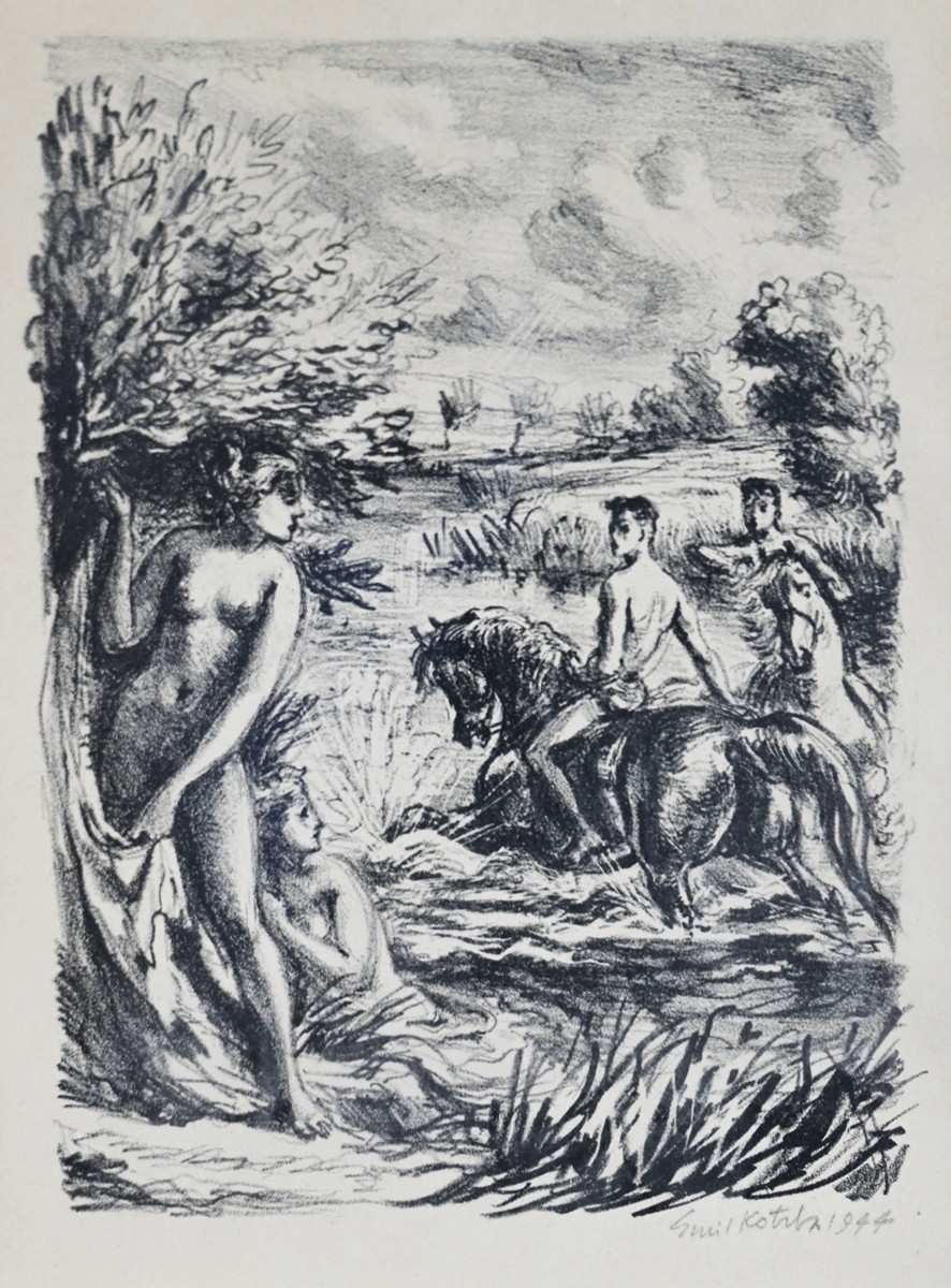 Emil Kotrba (1912 - 1983) - Plavení koní
