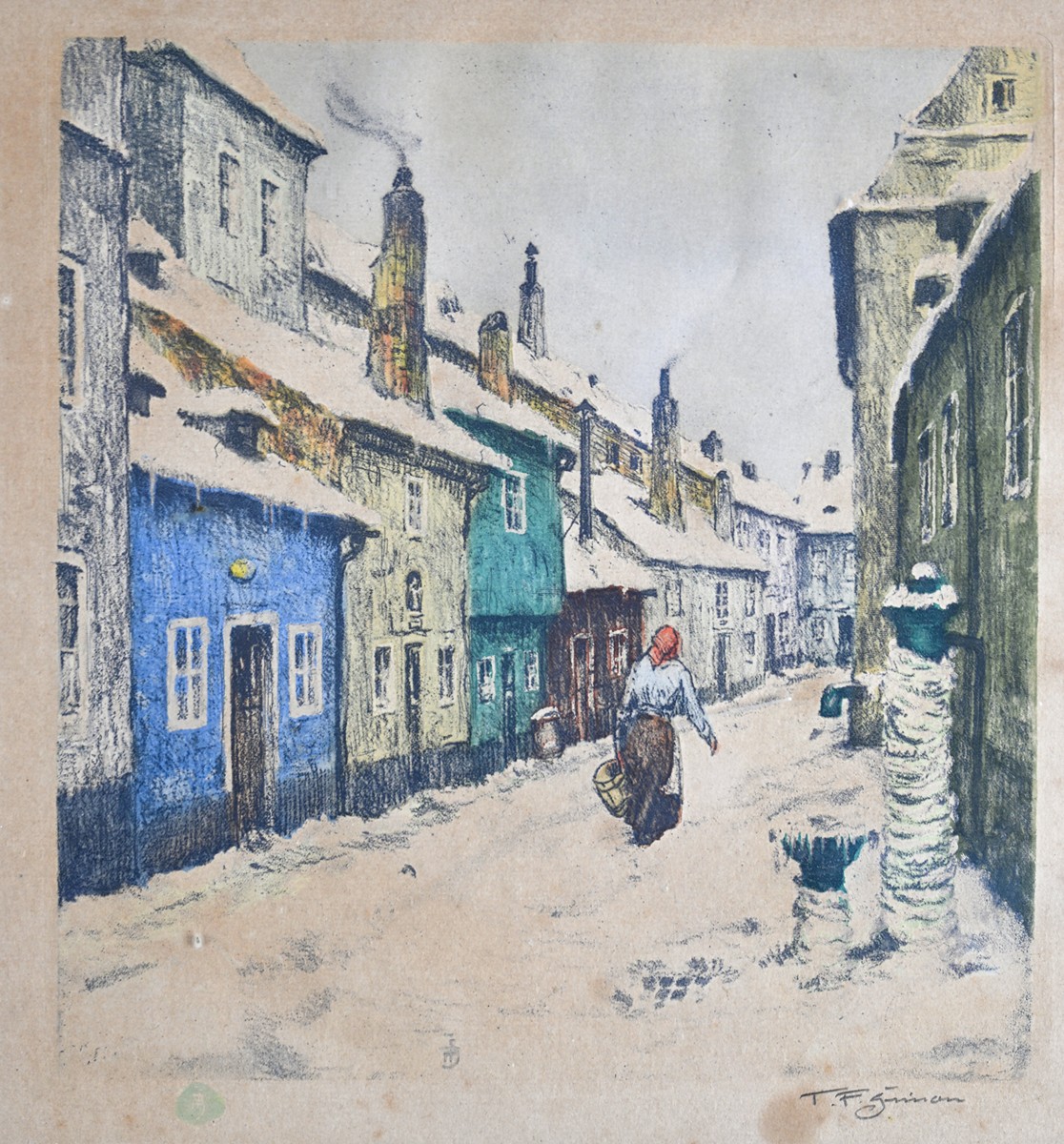 Tavík František Šimon (1877 - 1942) - Zimní ulička