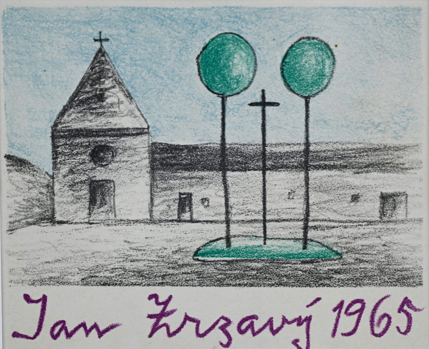 Jan Zrzavý (1890 - 1977) - Kostel