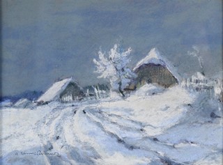 Alois Janeček Pardubský (1894 - 1974) - Mrazivý den