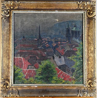 Vladimír Hroch (1907 - 1966) - Pražské střechy
