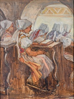 Jan Kreutz (1897 - 1979) - V kostele v Javorníku