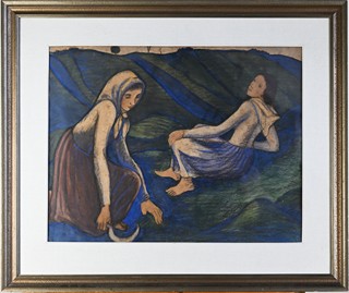 Karel Boháček (1886 - 1928) - Dívky na louce