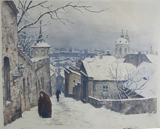 Tavík František Šimon (1877 - 1942) - Zimní Praha