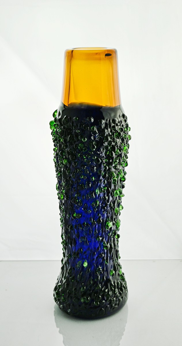 Miloslava Svobodová (1936 - 2005) - Hnědá váza Galaxy