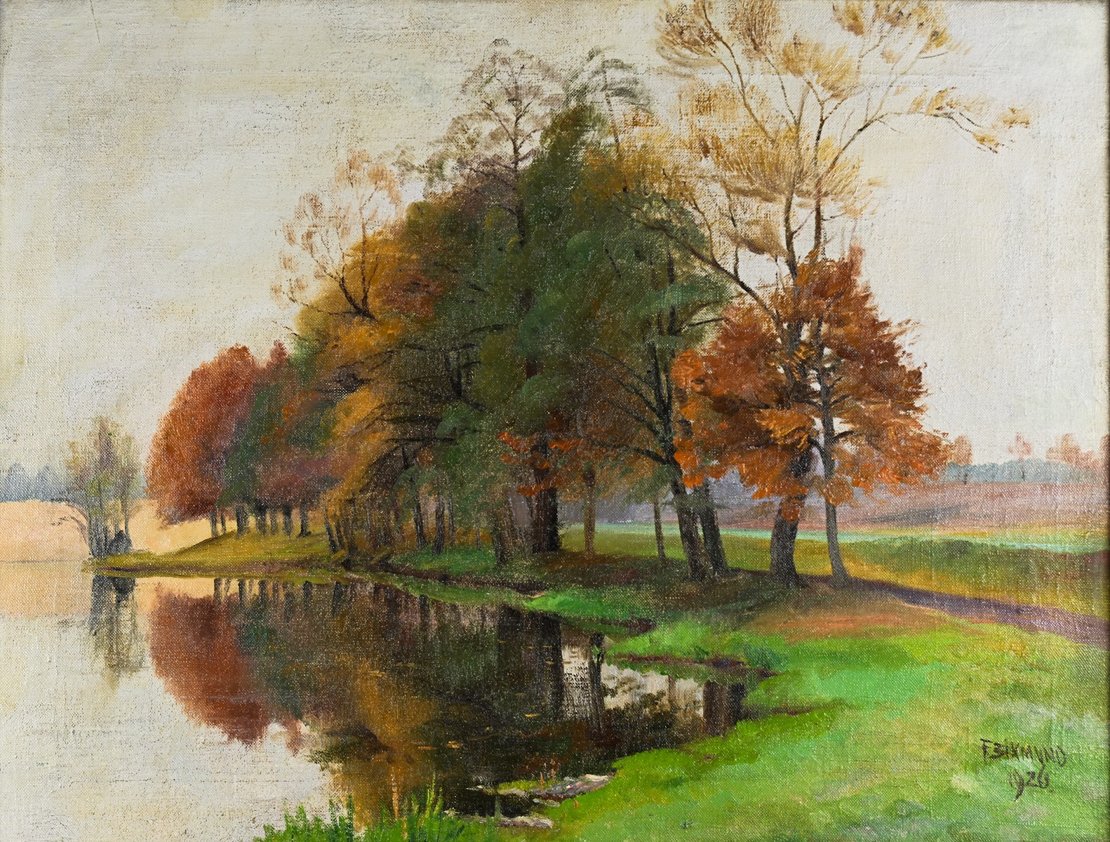 František Zikmund (1893-1955) - Podzim u rybníka