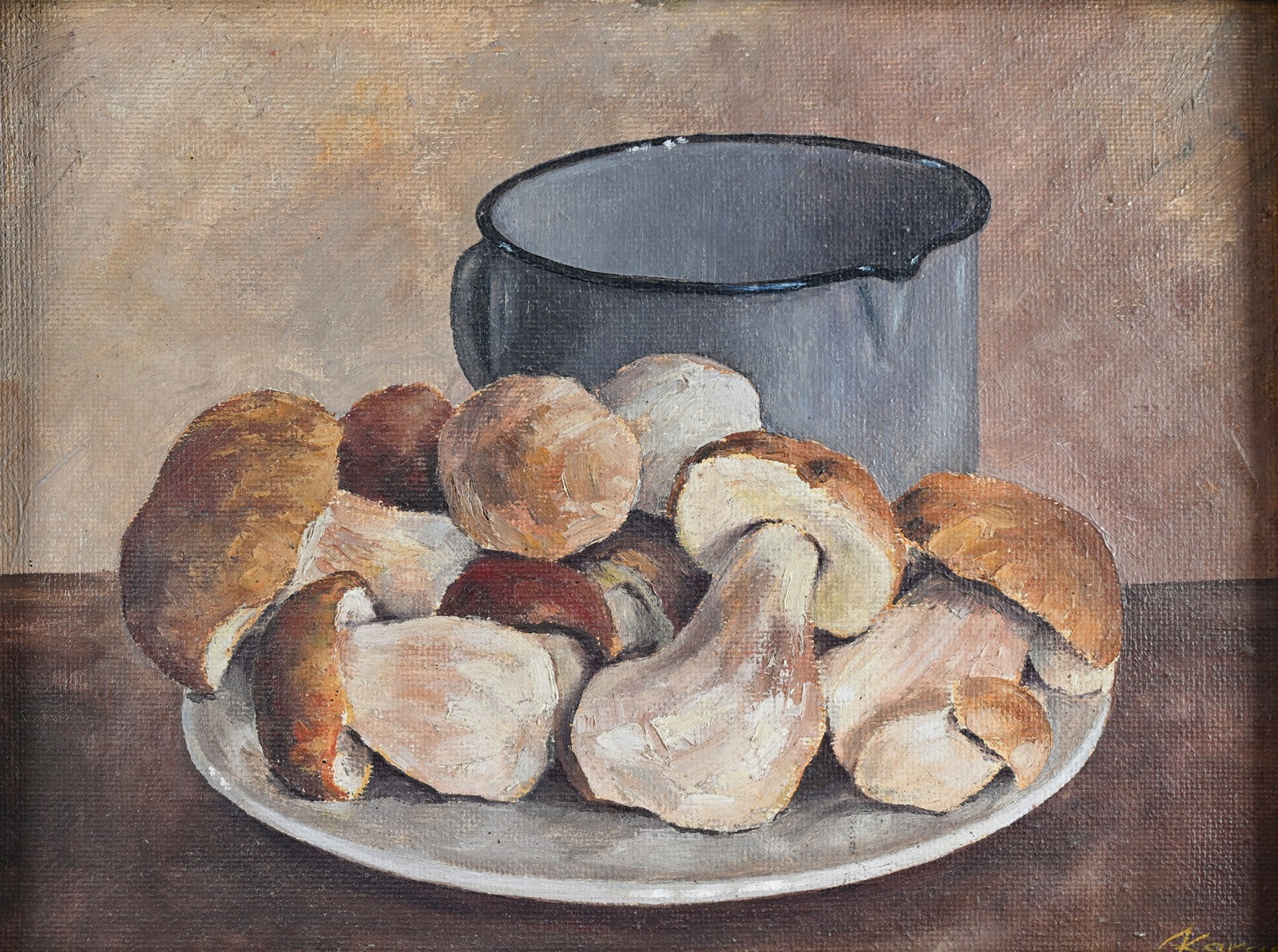 Karel Karas (1892-1969) - Zátiší s hříbky