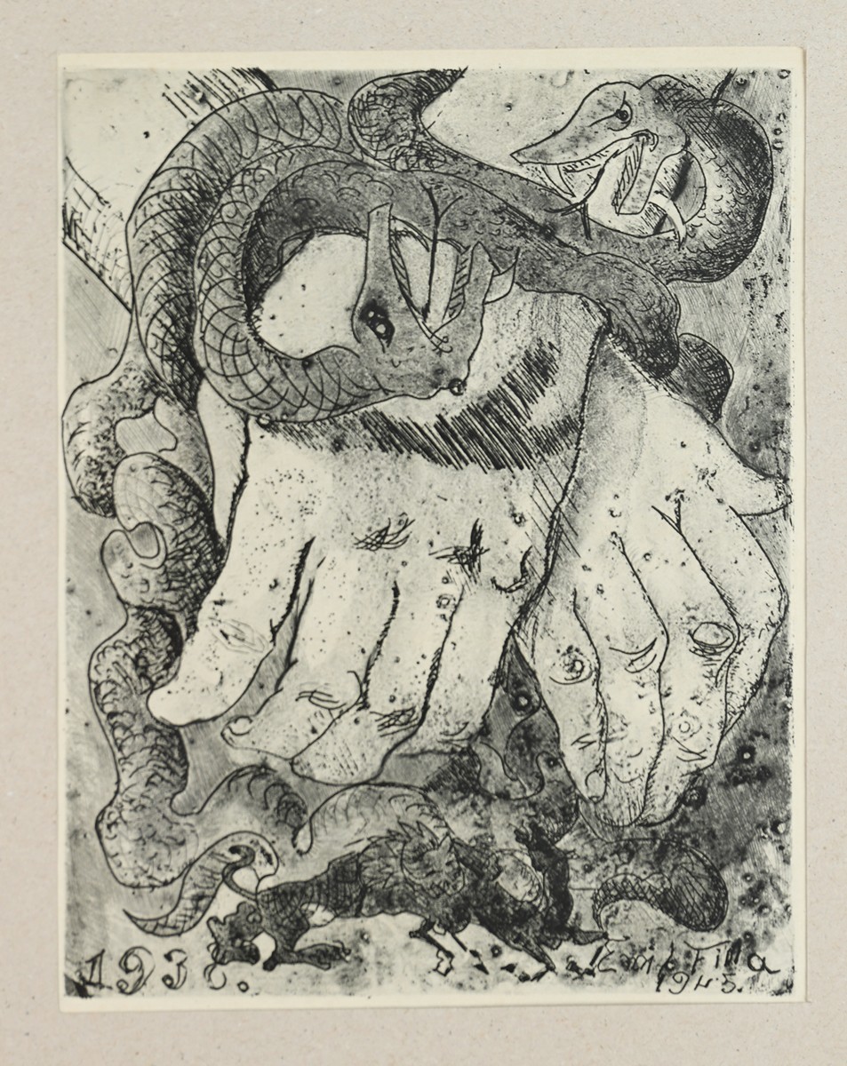 Emil Filla (1882-1953) - Souboj s hadem