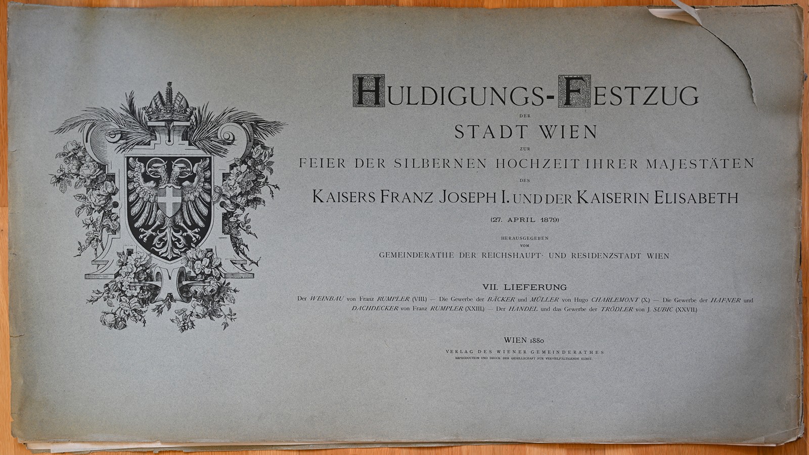 Soubor rytin Huldigungs Festzug-Kaisers Franz Josef I und der Kaiserin Elisabeth, Wien 1880