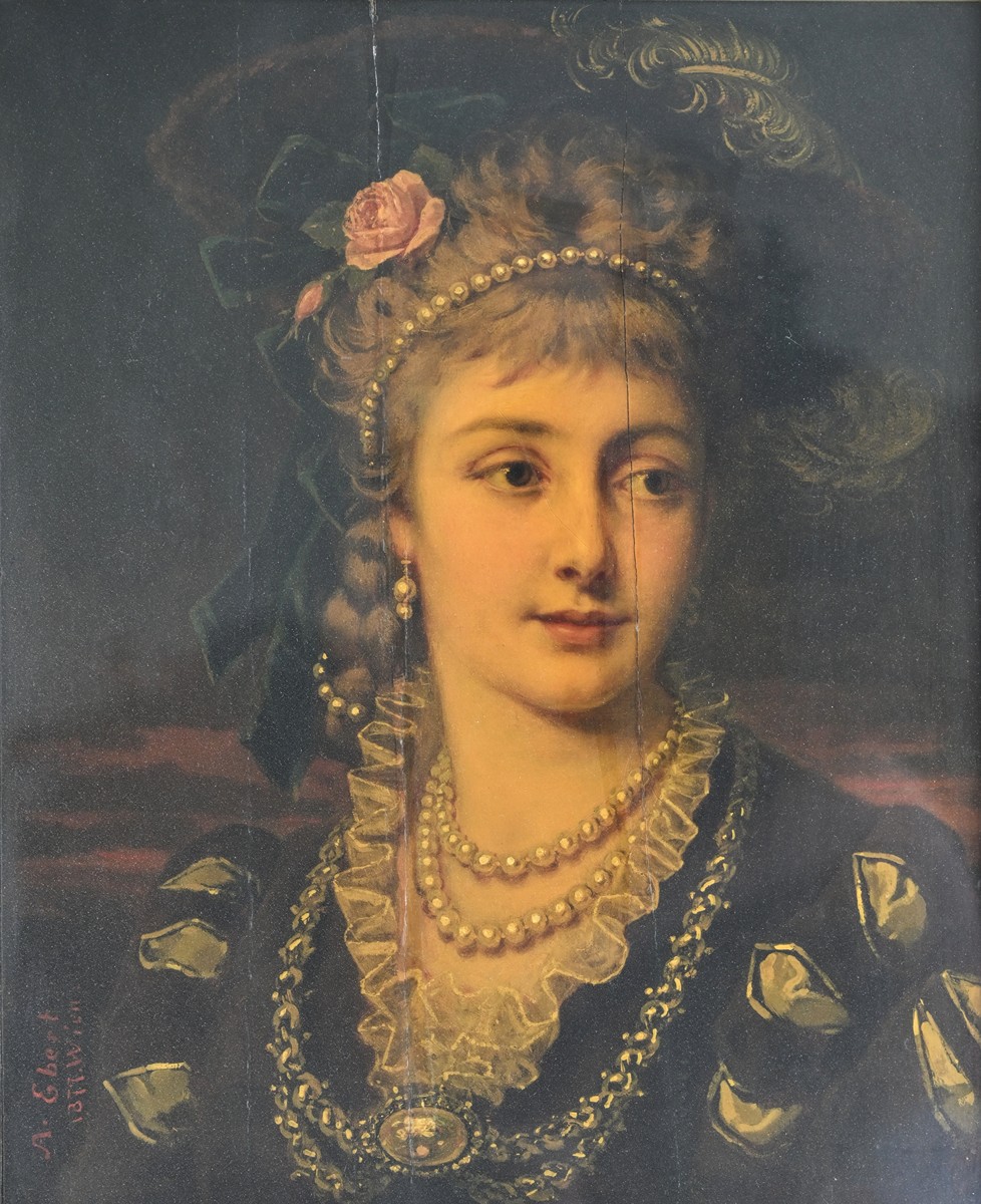 Anton Ebert (1835-1896) - Dívka s perlami