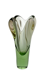 Rudolf Beránek (1930-) - Váza zeleno-hnědá, Škrdlovice
