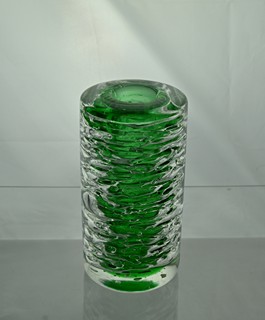 František Vízner (1936-2011) - Zelená váza Whirlpool, Škrdlovice