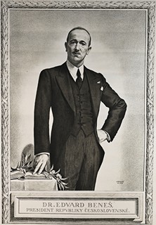 Jakub Obrovský (1882-1949) - Edvard Beneš portrét