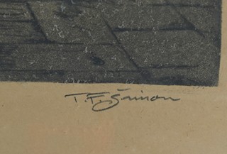 Tavík František Šimon (1877-1942) - Paříž – Rue Royale v dešti