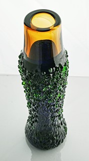Miloslava Svobodová (1936 - 2005) - Hnědá váza Galaxy