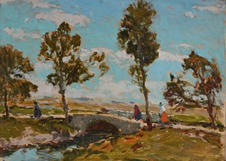 Josef Konečný (1909-1989) - Cesta přes most