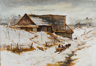 Luděk Pešek (1919 - 1999) - Na saních