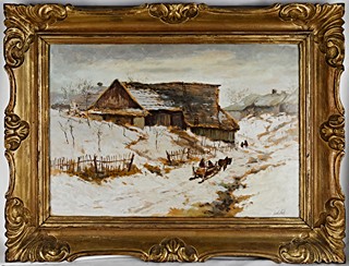 Luděk Pešek (1919 - 1999) - Na saních