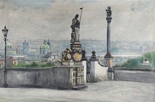 Stanislav Holeček 1900 - 1976) - Pražský motiv