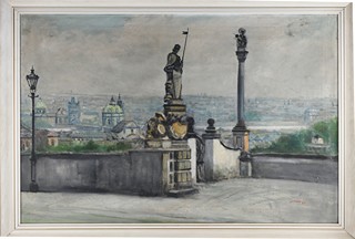 Stanislav Holeček 1900 - 1976) - Pražský motiv