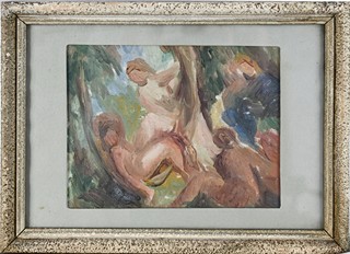 Jakub Obrovský (1882-1949) - Studie k obrazu Koupání