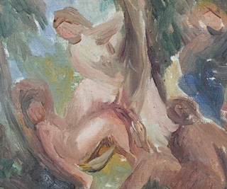 Jakub Obrovský (1882-1949) - Studie k obrazu Koupání