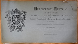 Soubor rytin Huldigungs Festzug-Kaisers Franz Josef I und der Kaiserin Elisabeth, Wien 1880