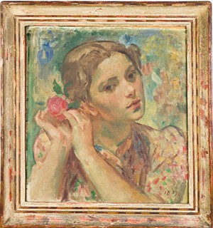 Jakub Obrovský (1882-1949) - Dívka s růží