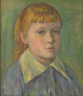 Josef Horňák (1891-1975) - Portrét děvčátka