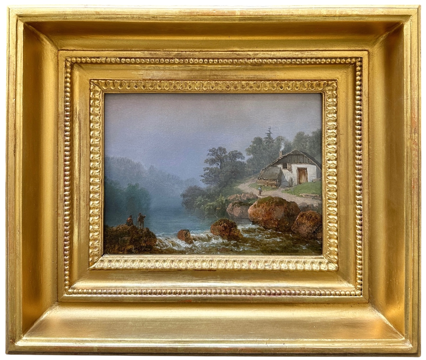 Josef Matěj Navrátil (1798 - 1865) - Krajina s rybáři
