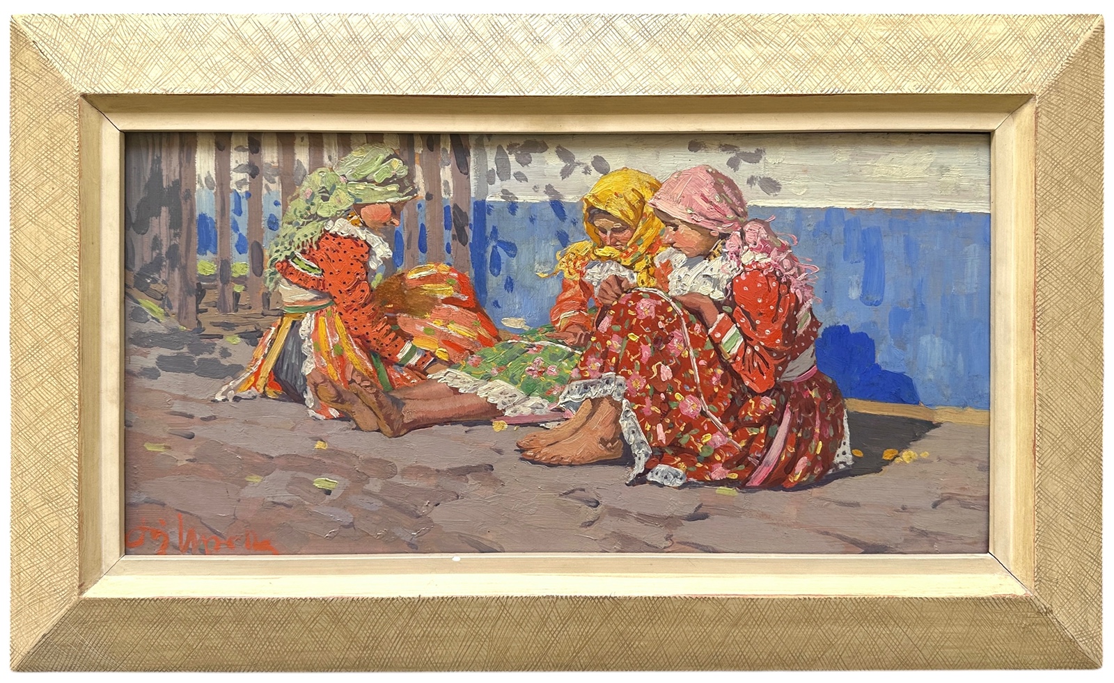 Joža Uprka (1861 - 1940) - Studie děvčat k jarnímu slunku