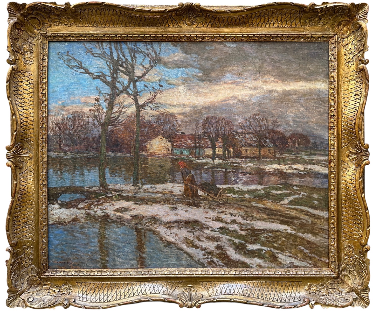 Josef Ullmann (1870 - 1922) - Jarní povodeň
