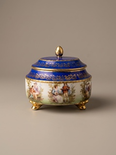 Čajová porcelánová souprava - Karlovy Vary (9 kusů)
