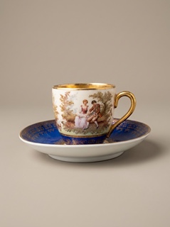 Čajová porcelánová souprava - Karlovy Vary (9 kusů)