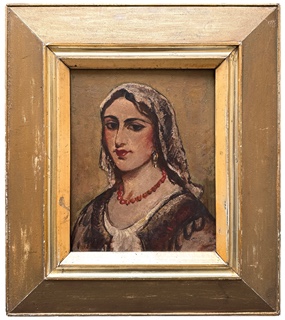 Jaroslav Veris (1900 - 1983) - Portrét španělky
