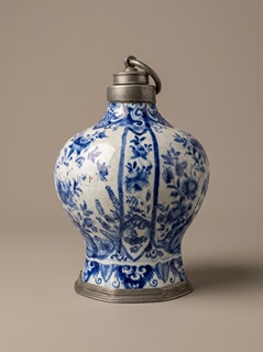 Nádoba s cínovým víkem - Delft