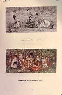 Joža Uprka (1861 - 1940) - Studie děvčat k jarnímu slunku